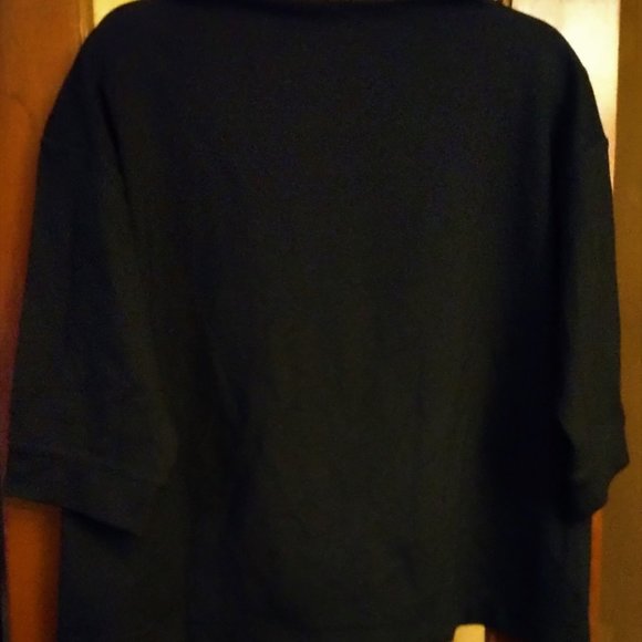 DKNY Sport Comfortable Black  A-Line Top--Large - Picture 3 of 5